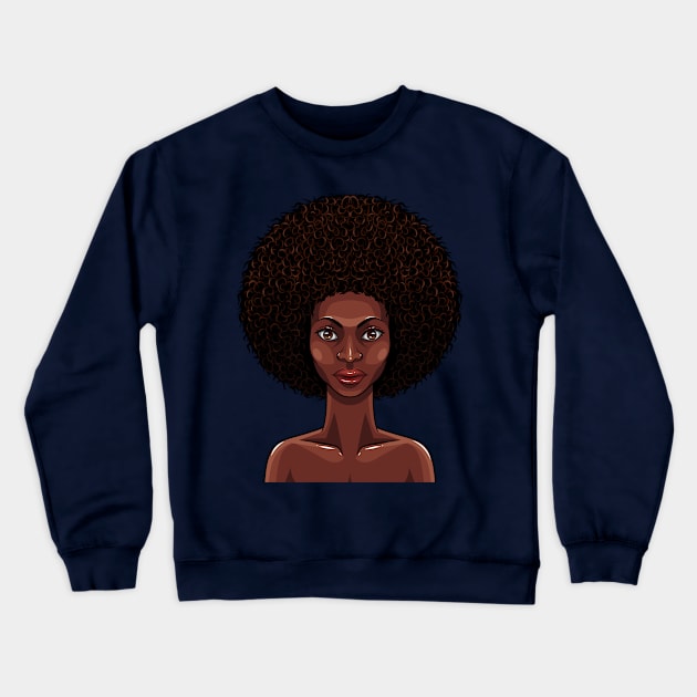 beauty african women Crewneck Sweatshirt by irvanelist